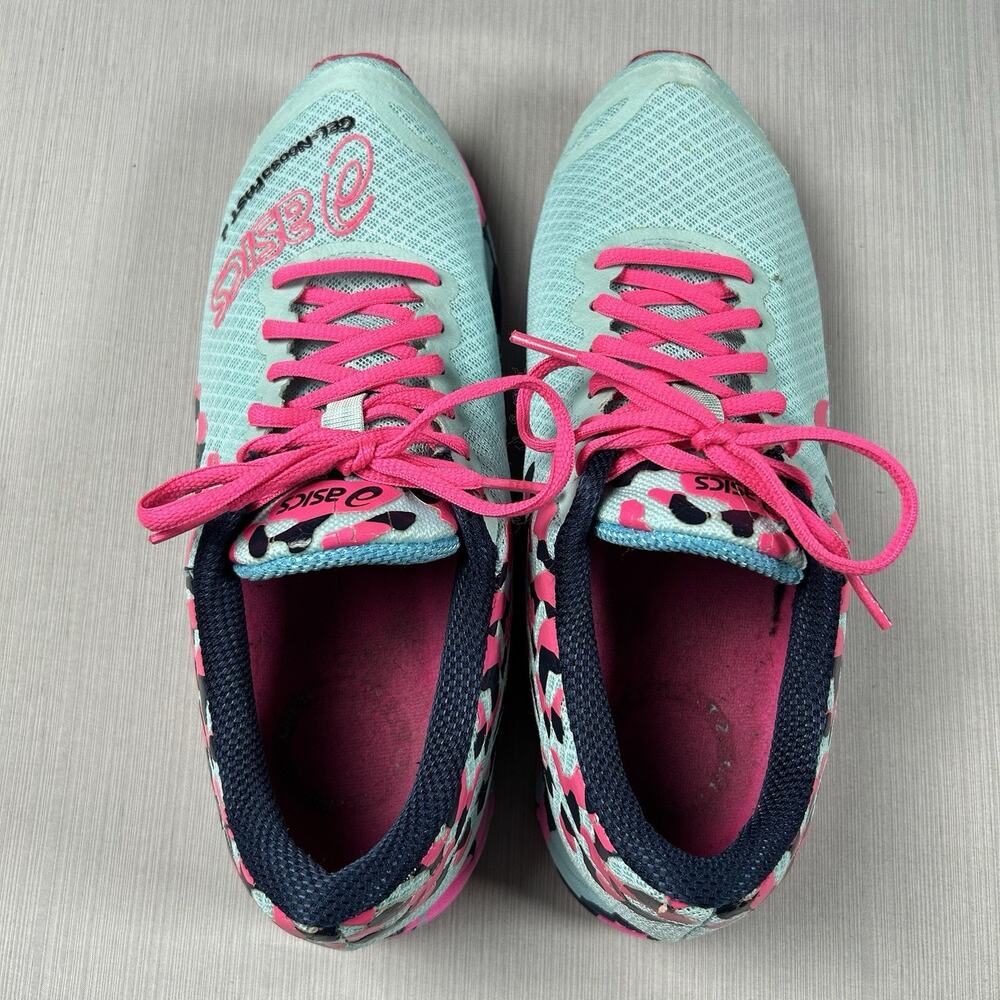 Asics Gel Noosa Fast 2 Womens Size 9.5 Teal Running Shoes Fitness Sneakers T459N - Picture 5 of 7